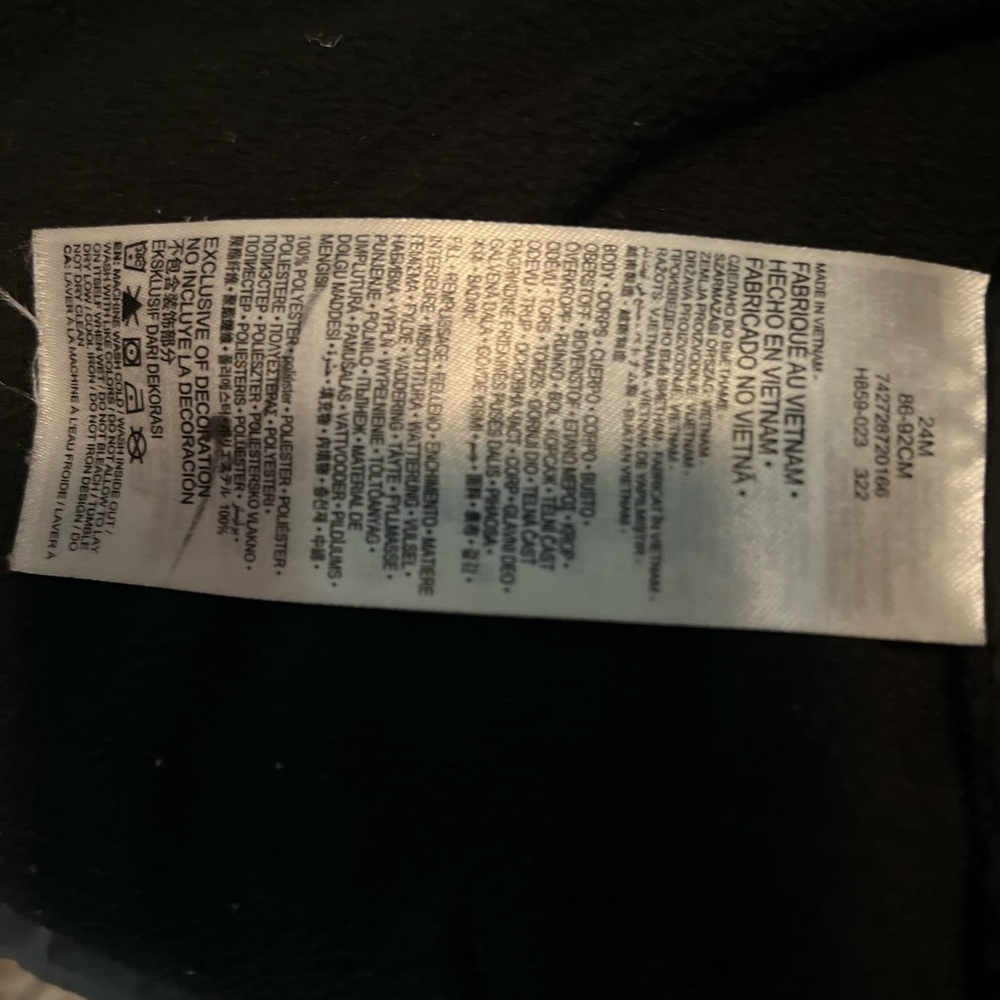 Nike Kids Black and Gray Puffer Jacket with Neon Accents - Picture 3 of 3